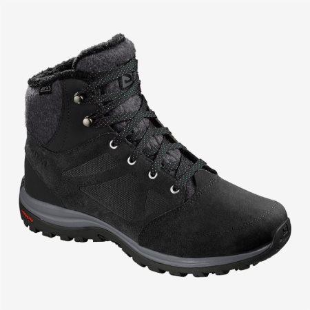 Salomon ELLIPSE FREEZE CS WP Womens Hiking Boots Black UK OWFE